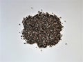 Chia seeds isolated with white background.Natural food