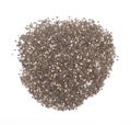 Chia seeds isolated on a white background, top view Royalty Free Stock Photo