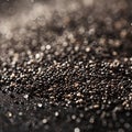 Chia seeds pre-soaked in water before use. macro shot Royalty Free Stock Photo