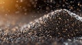 Chia seeds pre-soaked in water before use. macro shot Royalty Free Stock Photo