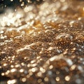 Chia seeds pre-soaked in water before use. macro shot Royalty Free Stock Photo