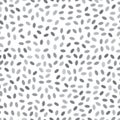 Chia seeds pudding seamless pattern. nutrition backdrop. black and white realistic vector illustration. omega-rich