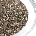 Chia seeds Selective focus