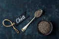 Chia seeds Royalty Free Stock Photo