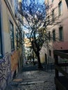 Chiado Neighborhood in Lisbon, Portugal Royalty Free Stock Photo