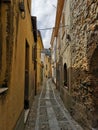 Chianalea small street at Scilla, Italy Royalty Free Stock Photo