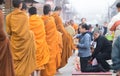 Chiang Khan, Thailand - December 12, 2016: Unidentified people o