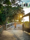 Chiang Khan view at sunset in Loei, Thailand