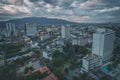 Chiang Mai City buildings in Thailand Aerial Drone Photo