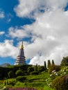 Chiang Mai, Doi Inthanon Buddhist stupa landmark tourism of north Thailand