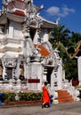 Chiang Mai, TH: Monk at Wat Nantaran