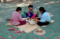 Chiang Mai, Th: Three Women Eating Lunch