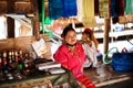 Chiang Mai, Thailand - APRIL 22, 2015: The village of long-necked women. Hilltribe Villages.