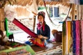 Chiang Mai, Thailand - APRIL 22, 2015: The village of long-necked women. Hilltribe Villages.