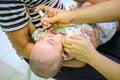 CHIANG MAI, Thailand - August 7, 2016:Children receiving vaccine