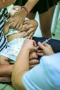 CHIANG MAI, Thailand - August 7, 2016:Children receiving vaccine