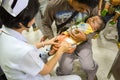 CHIANG MAI, Thailand - August 7, 2016:Children receiving vaccine