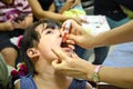 CHIANG MAI, Thailand - August 7, 2016:Children receiving vaccine