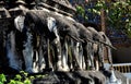 Chiang Mai, Thailand: Chedi Elephants at Wat Chiang Mun