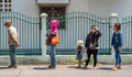 Hungry people get offered food from benevolent