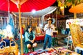 Chiang Mai Thailand - FEB 17 , 2019 : Tha-Pae Gate multi courtyard of the city often has night markets. There are souvenirs for