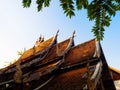 Chiang Mai, Thailand. JAN 10, 2023 : Old Temple in Chiang Mai, Thailand. Old Lanna temple - Wat Pan Sao one of the important