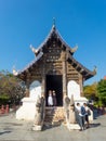 CHIANG MAI THAILAND-11 JANUARY 2020:Prasat Temple,Chiang Mai According to evidence, the inscription of Wat Tapotharam inscribed