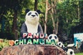 Chiang Mai night safari zoo with giant Panda one of the most popular tourist attraction in Thailand