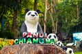 Chiang Mai night safari zoo with giant Panda one of the most popular tourist attraction in Thailand