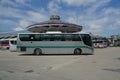 Bus of Greenbus Company Royalty Free Stock Photo