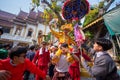 CHIANG MAI, THAILAND - MARCH 25 2023 : Poy Sang Long festival, A Ceremony of boys to become novice monk, In parade around temple