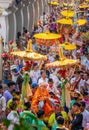 CHIANG MAI, THAILAND - MARCH 25 2023 : Poy Sang Long festival, A Ceremony of boys to become novice monk, In parade around temple