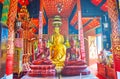 The altar of the shrine of Wat Muen Ngoen Kong, on May 4 in Chiang Mai, Thailand