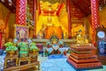 The altar of Viharn of Silver Temple, on May 4 in Chiang Mai, Thailand