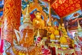 Ornate altar of Viharn in Wat Thung Yu, on May 3 in Chiang Mai, Thailand