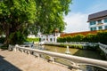 CHIANG MAI, THAILAND - May 9, 2020 : Beautiful park of Chedi Luang Varavihara temple