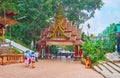 The gate at the stairs of Wat Phra That Doi Suthep temple, Chiang Mai, Thailand Royalty Free Stock Photo