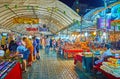 Pavilion and stalls of Anusarn Night Market, Chiang Mai, Thailand