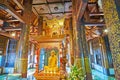 Interior of Viharn Chaturmuk-Burapachaan, Wat Chedi Luang, Chiang Mai, Thailand