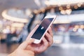 CHIANG MAI, THAILAND - May.10,2019: Woman holding Apple iPhone 6S Rose Gold with Uber apps. Uber is smartphone app transportation Royalty Free Stock Photo