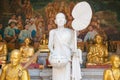 Monk Statue at Wat Phrathat Doi Suthep in Chiang Mai, Thailand. The Temple was originally built in AD 1383 Royalty Free Stock Photo