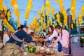 CHIANG MAI, THAILAND - NOVEMBER 12 : Colorful lanterns decorated Royalty Free Stock Photo