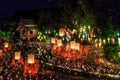 CHIANG MAI THAILAND-NOVEMBER 17 : Loy Krathong festival at Wat Pan Tao Royalty Free Stock Photo