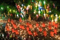CHIANG MAI THAILAND-NOVEMBER 17 : Loy Krathong festival at Wat Pan Tao Royalty Free Stock Photo