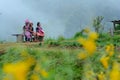 Chiang Mai, Thailand-Oct 26 : Cute Thai tribal kids in Mae Jam m