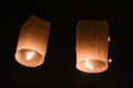 CHIANG MAI, THAILAND-Oct 25:Yee Peng Festival - people release f Royalty Free Stock Photo