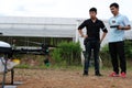 agriculture drone for spraying liquid fertilizer or herbicide in