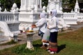 Chiang Mai, Thailand: Two Muslim Women at Wat Suan