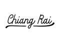 Chiang Rai hand lettering on white background