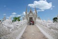 Chiang Rai in northern Thailand Baimiao called: Long Kun Temple, Linh Quang or White Dragon Temple (Wat Rong Khun)